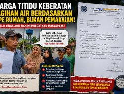 Warga Titidu Keberatan Tagihan Air Berdasarkan Tipe Rumah, Bukan Pemakaian