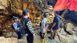 Polda Gorontalo Kembali Police Line Lubang Tambang Emas di Bonebolango, Petugas Amankan Sejumlah Barang Bukti