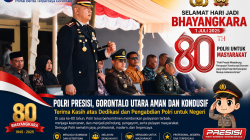 Polres Gorontalo Utara Gelar Upacara Jelang HUT Bhayangkara ke 80 Tahun 2026