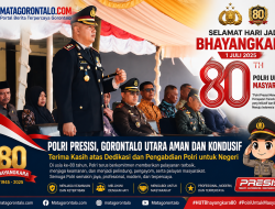 Polres Gorontalo Utara Gelar Upacara Jelang HUT Bhayangkara ke 80 Tahun 2026