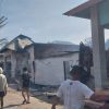 Tiga Rumah Milik Warga di Desa Tolongio Kecamatan Anggrek Hangus Terbakar