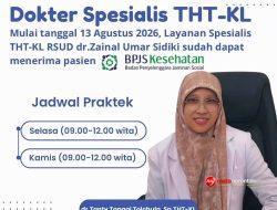 Kabar Gembira Untuk Masyarakat Gorut, Poli Spesialis THT-KL di Rumah Sakit ZUS Layani Pasien BPJS