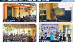 Momentum HANTARU ke-66, Kantah Gorut Bagikan Sertifikat Tanah Wakaf Kepada Masyarakat