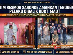Terduga Pelaku Kematian Guru ASN Terungkap, Gerak Cepat RESMOB Saronde Sat Reskrim Polres Gorut Buru Fakta Dibalik KDRT