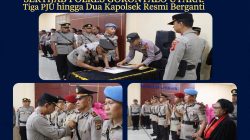 Sertijab Polres Gorontalo Utara, Tiga PJU hingga Dua Kapolsek Resmi Berganti