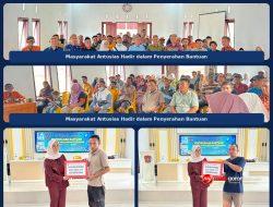 Dheninda Chaerunnisa Buktikan Janji, Bantuan Mesin Pokir DPRD Gorut sampai di Tangan Warga Penerima