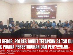 Pecah Rekor! Polres Gorut Tetapkan 31 TSK Kasus Dugaan Tindak Pidana Persetubuhan dan Pencabulan