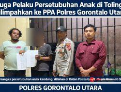 IL Terduga Pelaku Persetubuhan Anak di Tolinggula Dilimpahkan ke PPA Polres Gorontalo Utara