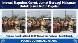 Inovasi Kapolres Gorut, Jumat Berbagi Makanan Untuk Siswa Rutin Digelar